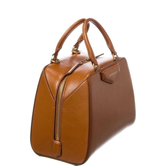 Givenchy Antigona Cube Mini Leather Bag, Brown - Picture 3 of 5